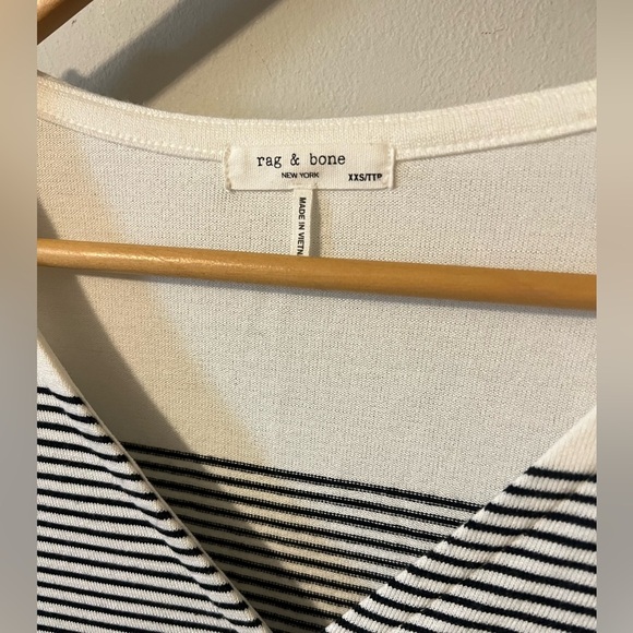Rag & Bone the Knit Stripe Vee Cardigan XXS - Picture 6 of 10